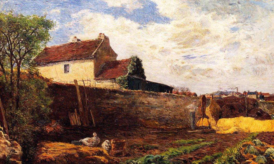 Geese on the Farm - Paul Gauguin Painting